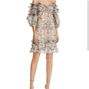 BNWT aqua ruffle floral dress